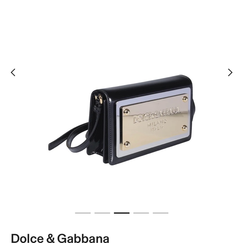 Dolce & Gabbana Black and Gold Clutch/Crossbody